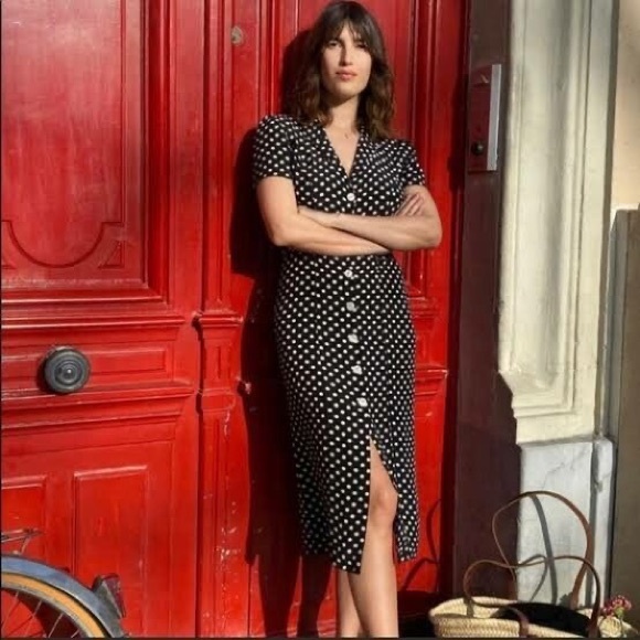 Rouje Marin Polka Dress - Picture 1 of 6